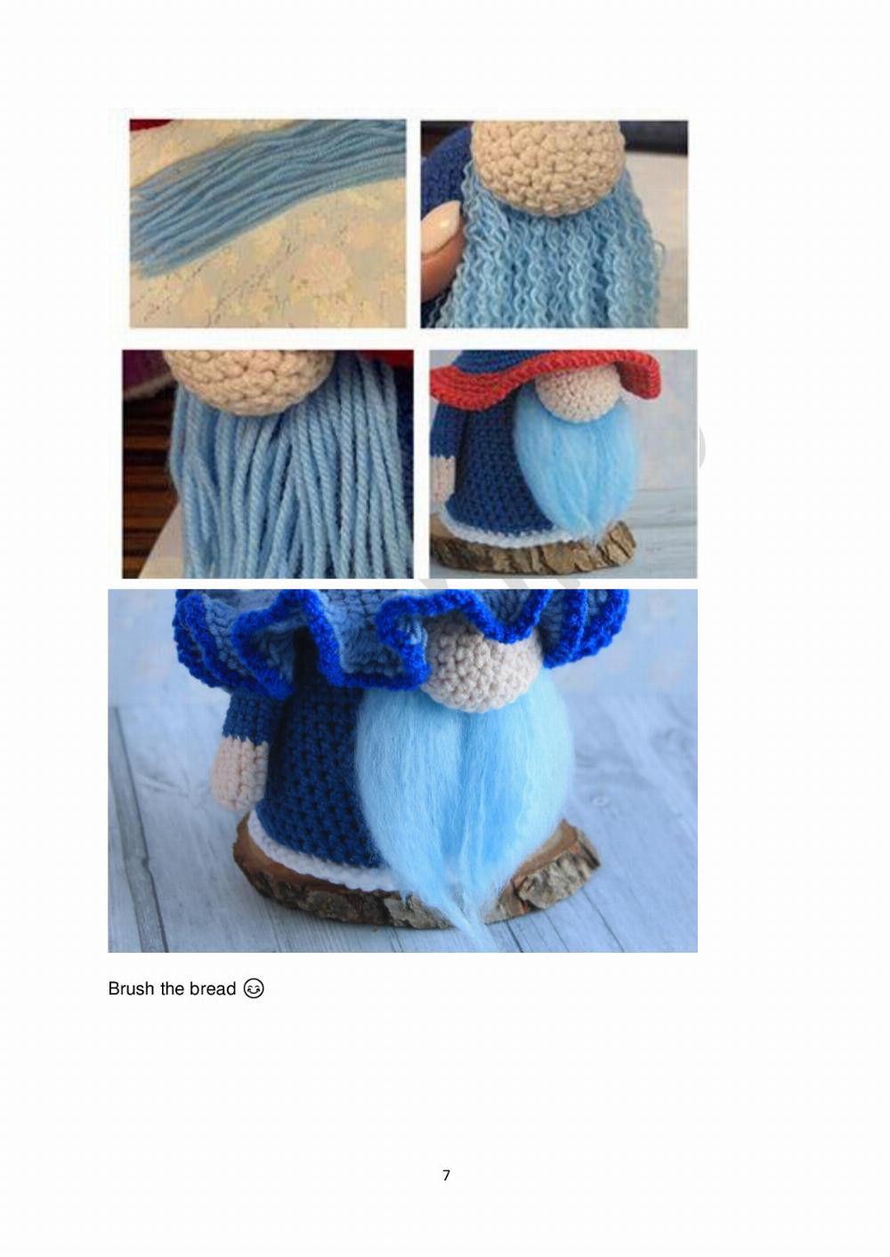 Bluebell gnome crochet pattern