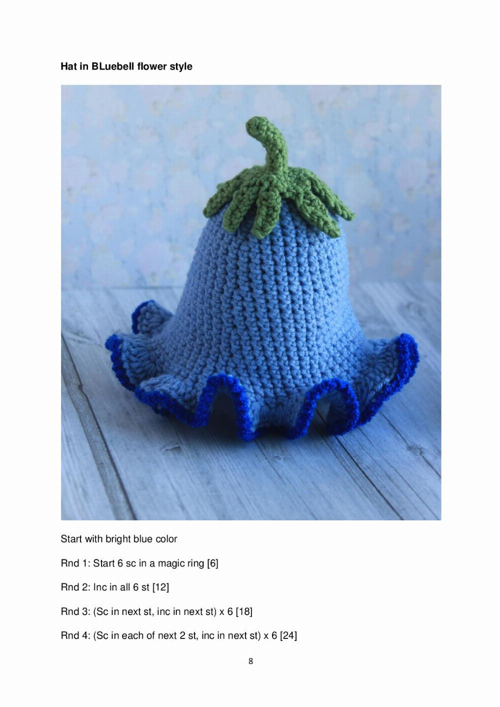 Bluebell gnome crochet pattern