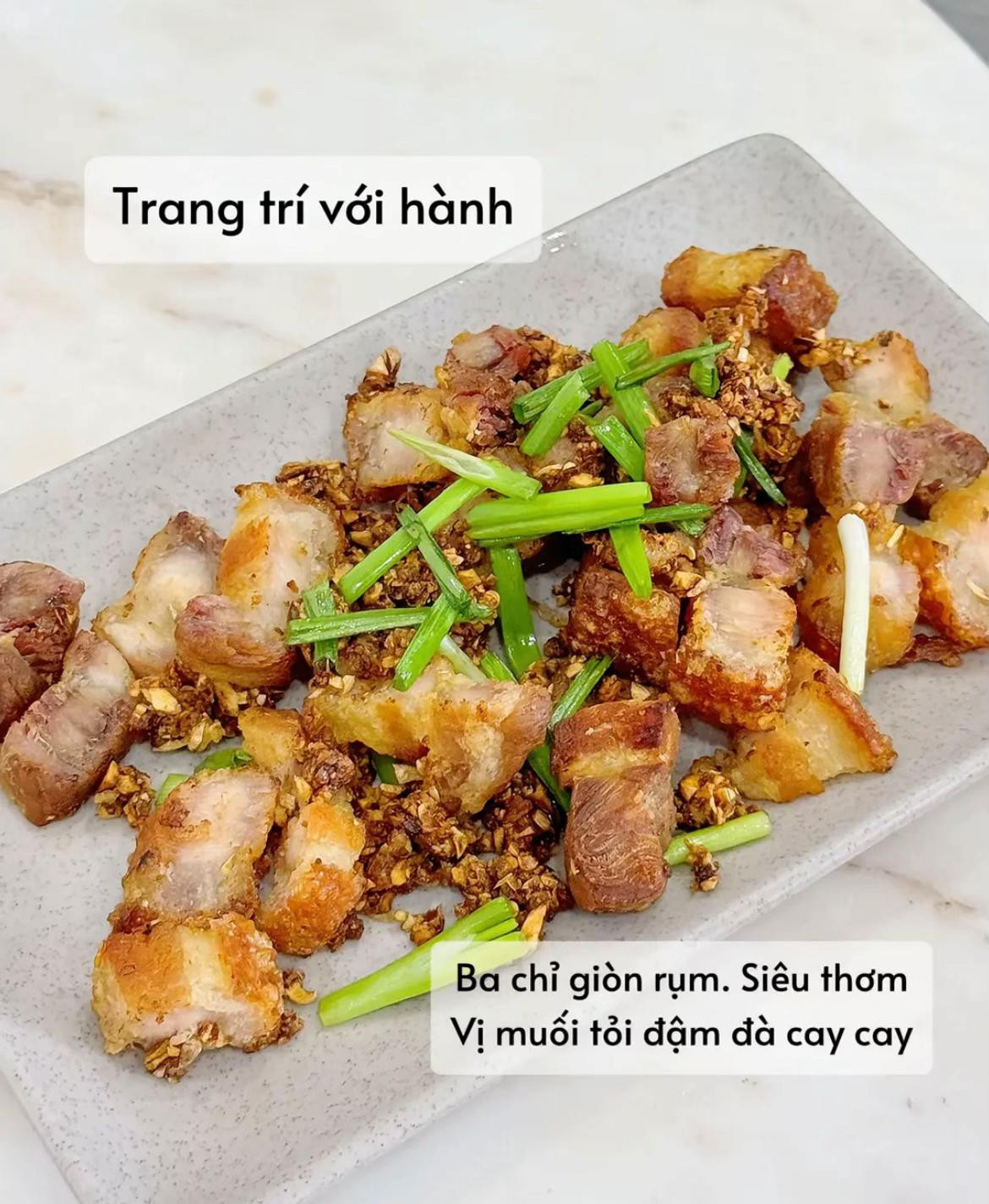 cách làm ba chỉ rang muối