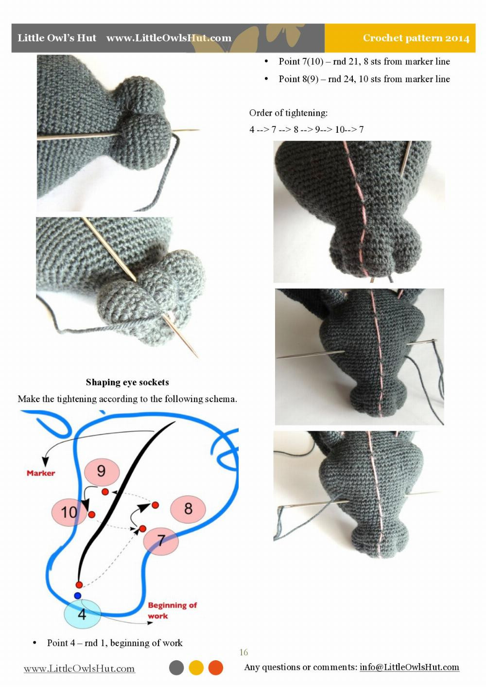 cat sphinx findus crochet pattern