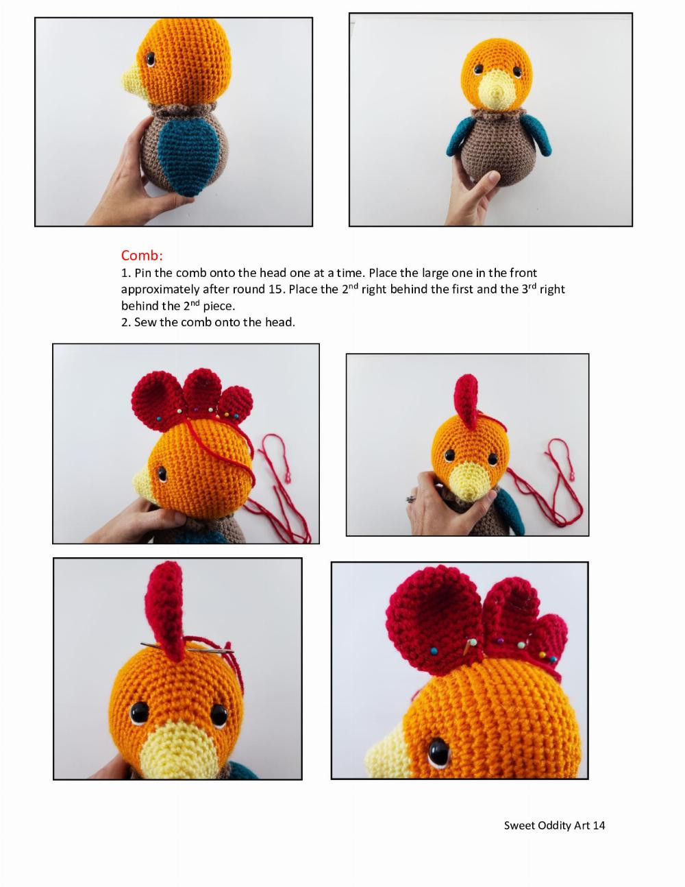 Chirp the Rooster Crochet Pattern