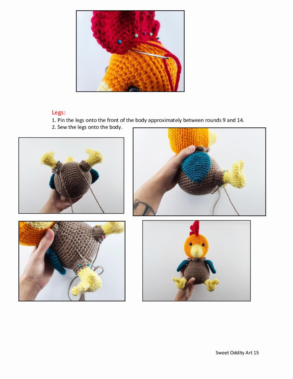 Chirp the Rooster Crochet Pattern