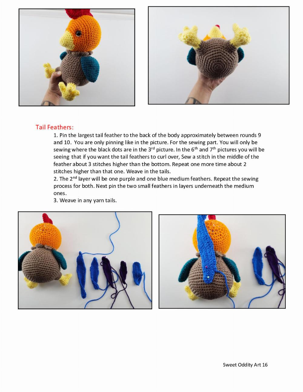 Chirp the Rooster Crochet Pattern