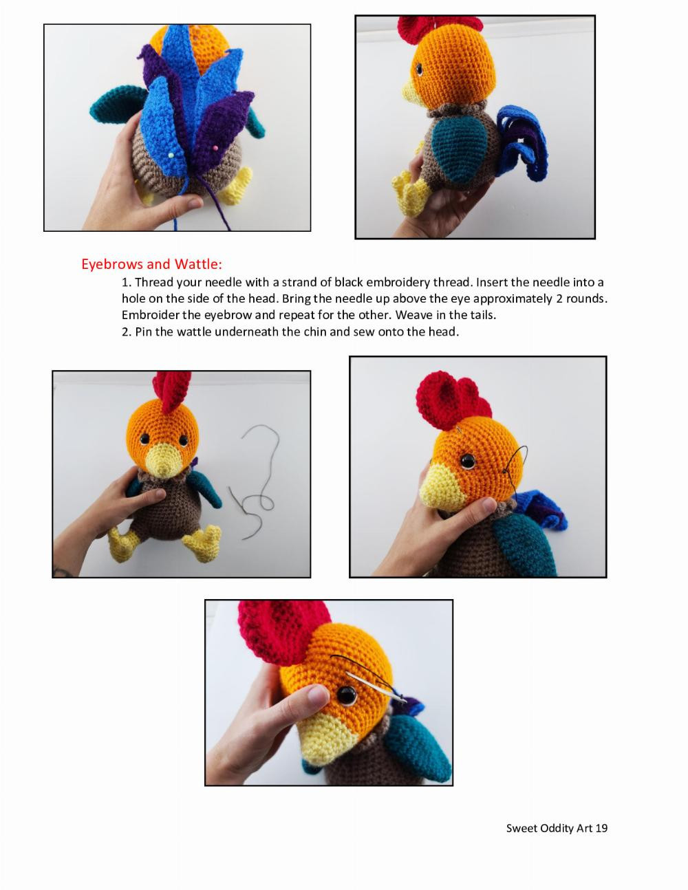 Chirp the Rooster Crochet Pattern