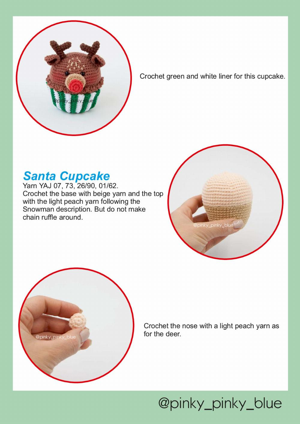 Christmas Cupcakes Crochet pattern