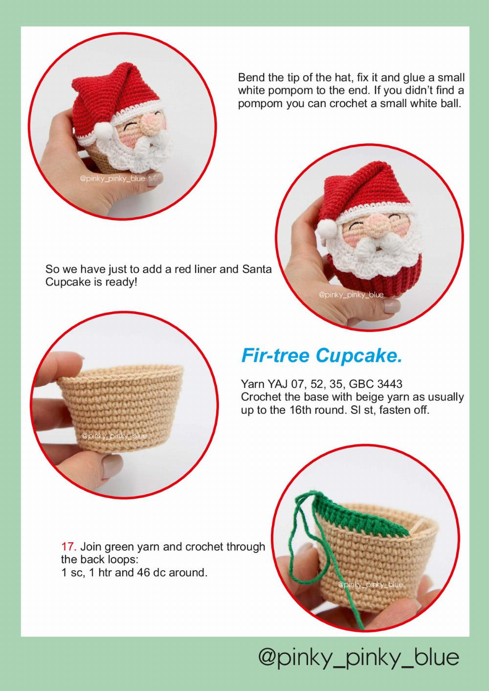 Christmas Cupcakes Crochet pattern