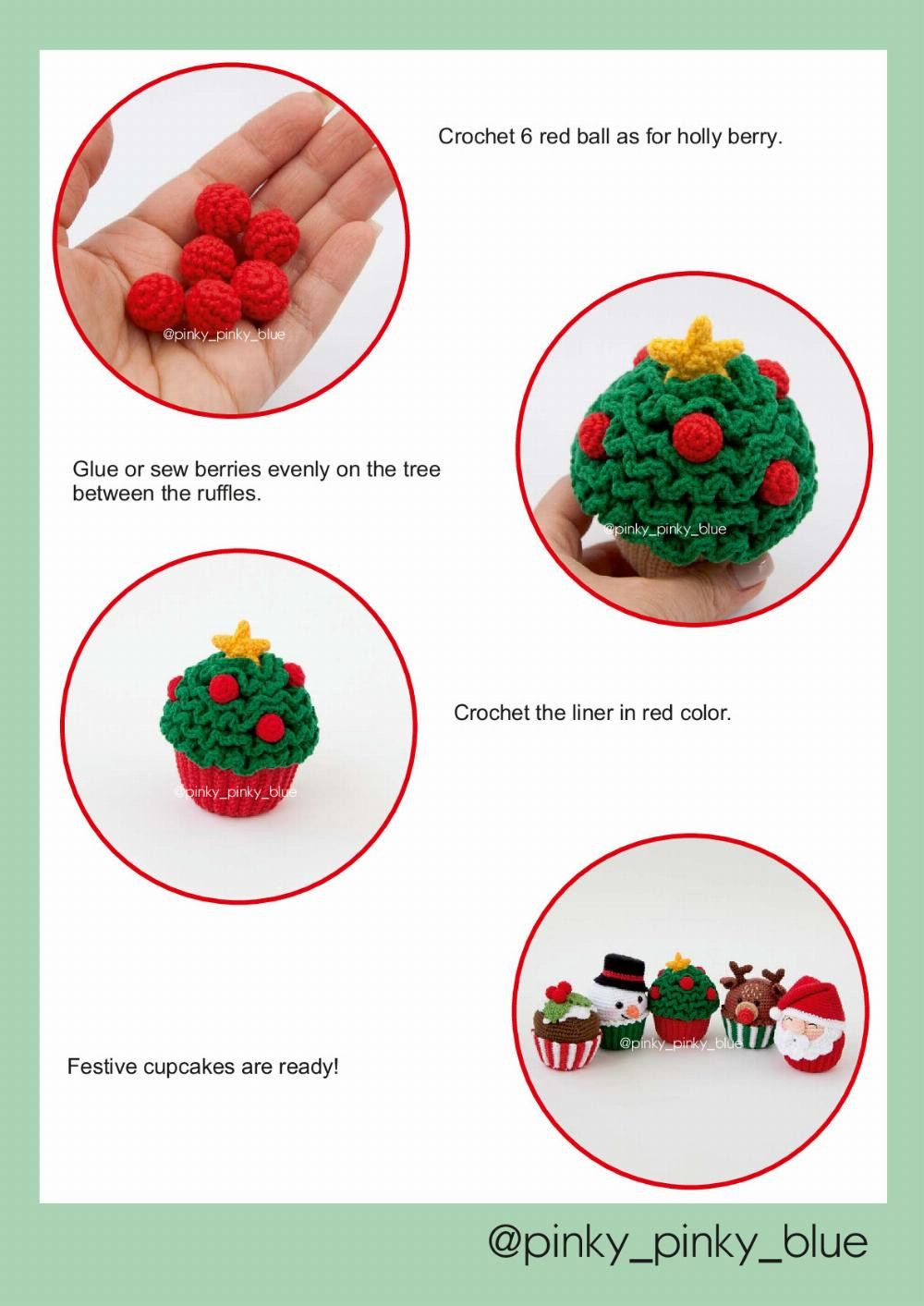 Christmas Cupcakes Crochet pattern