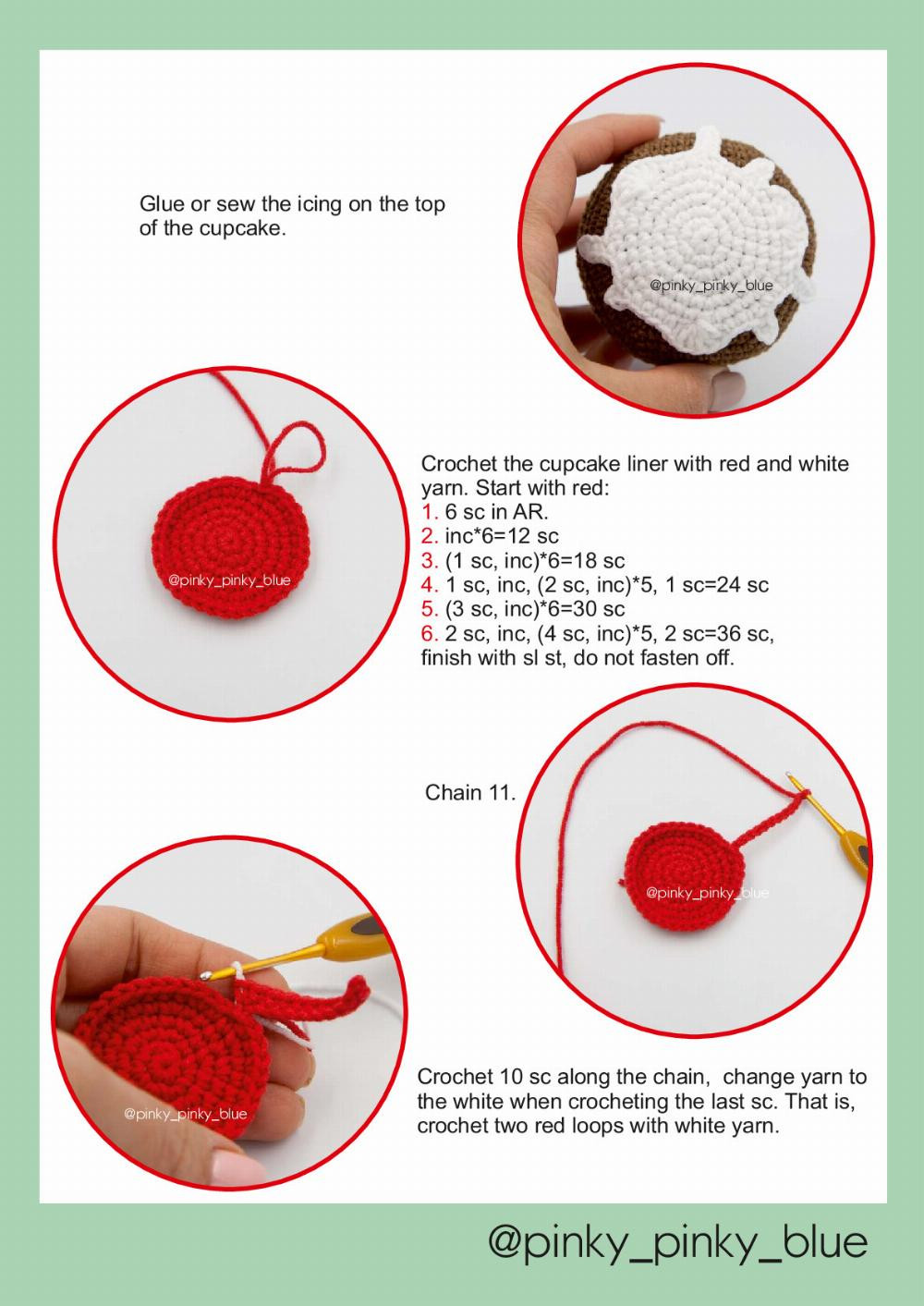 Christmas Cupcakes Crochet pattern