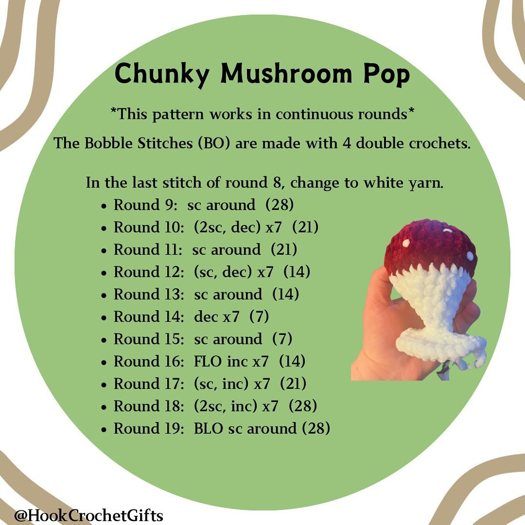 chunky mushroom pop