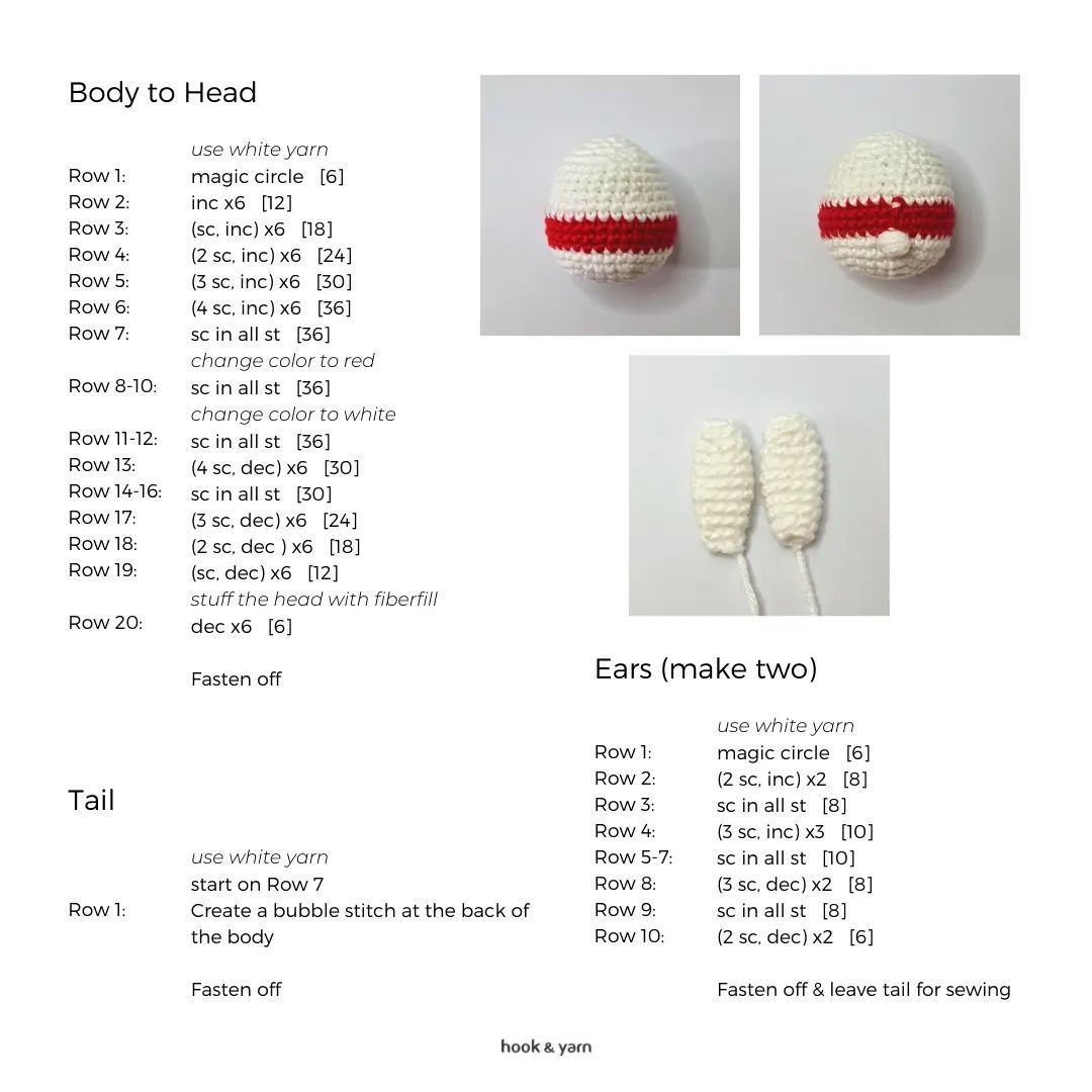 cny rabbit free pattern