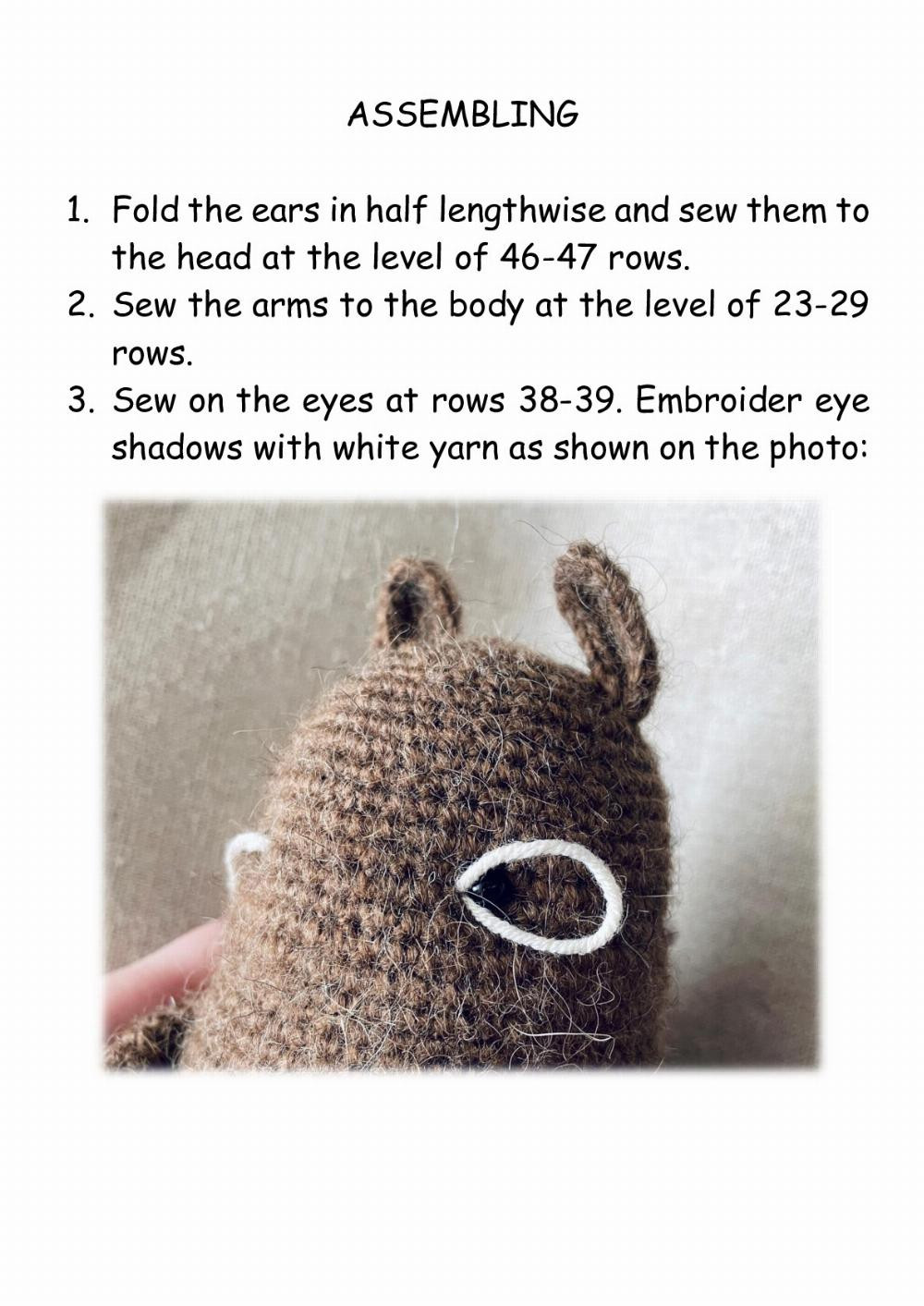 Crochet and knitting pattern « Miko rabbit»