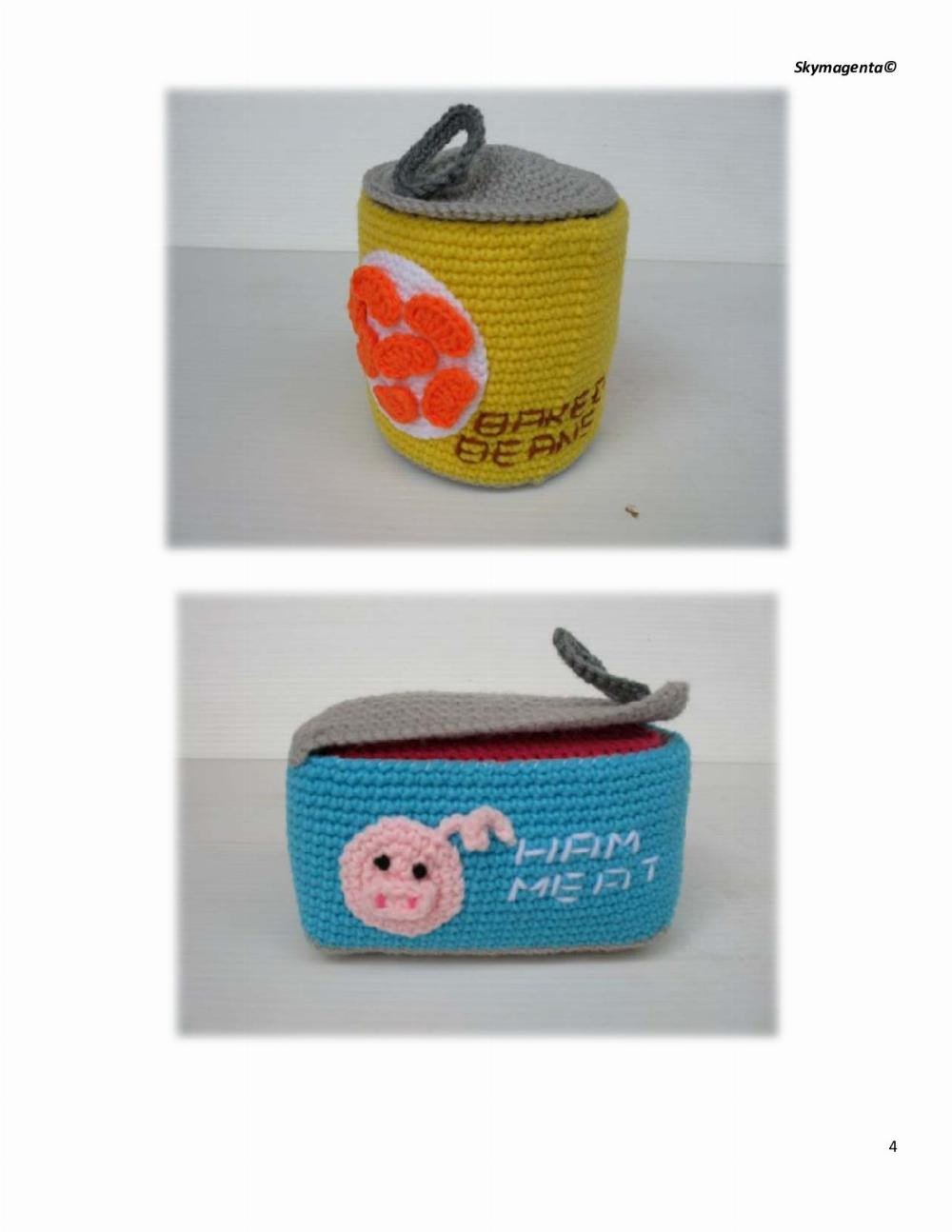 Crochet Canned Food Pattern