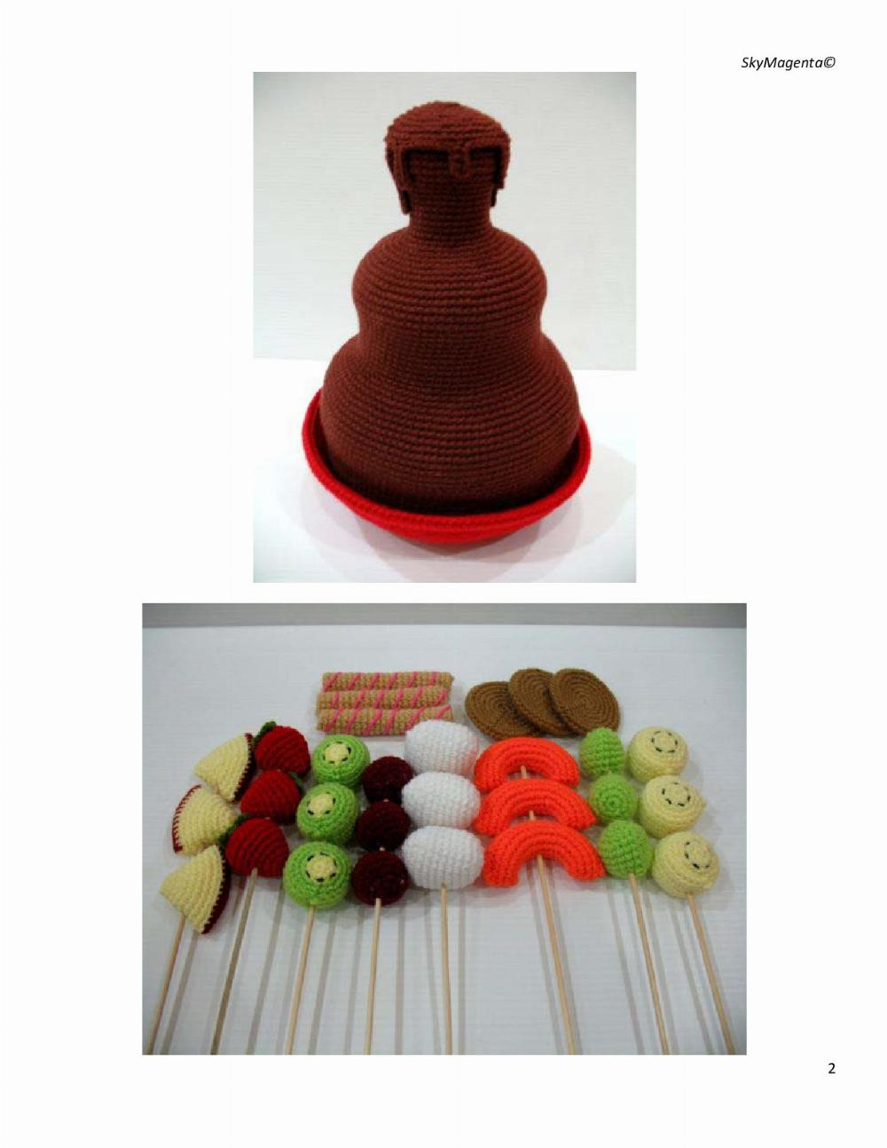 CROCHET CHOCOLATE FONDUE FOUNTAIN RECIPE