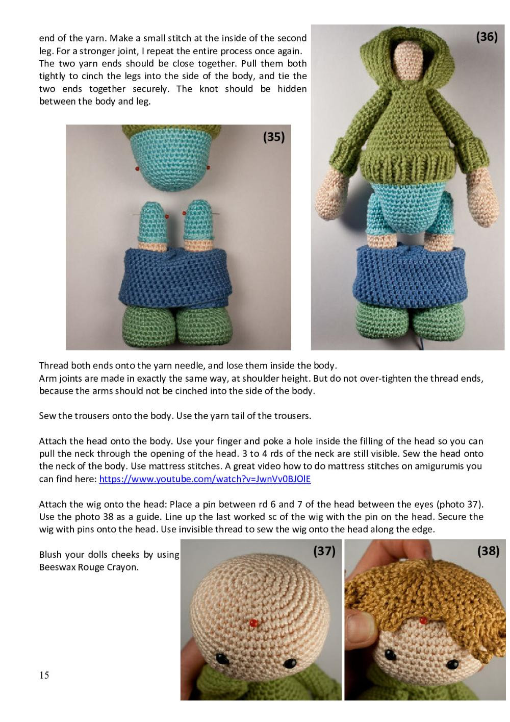 CROCHET DOLL JOSH PATTERN