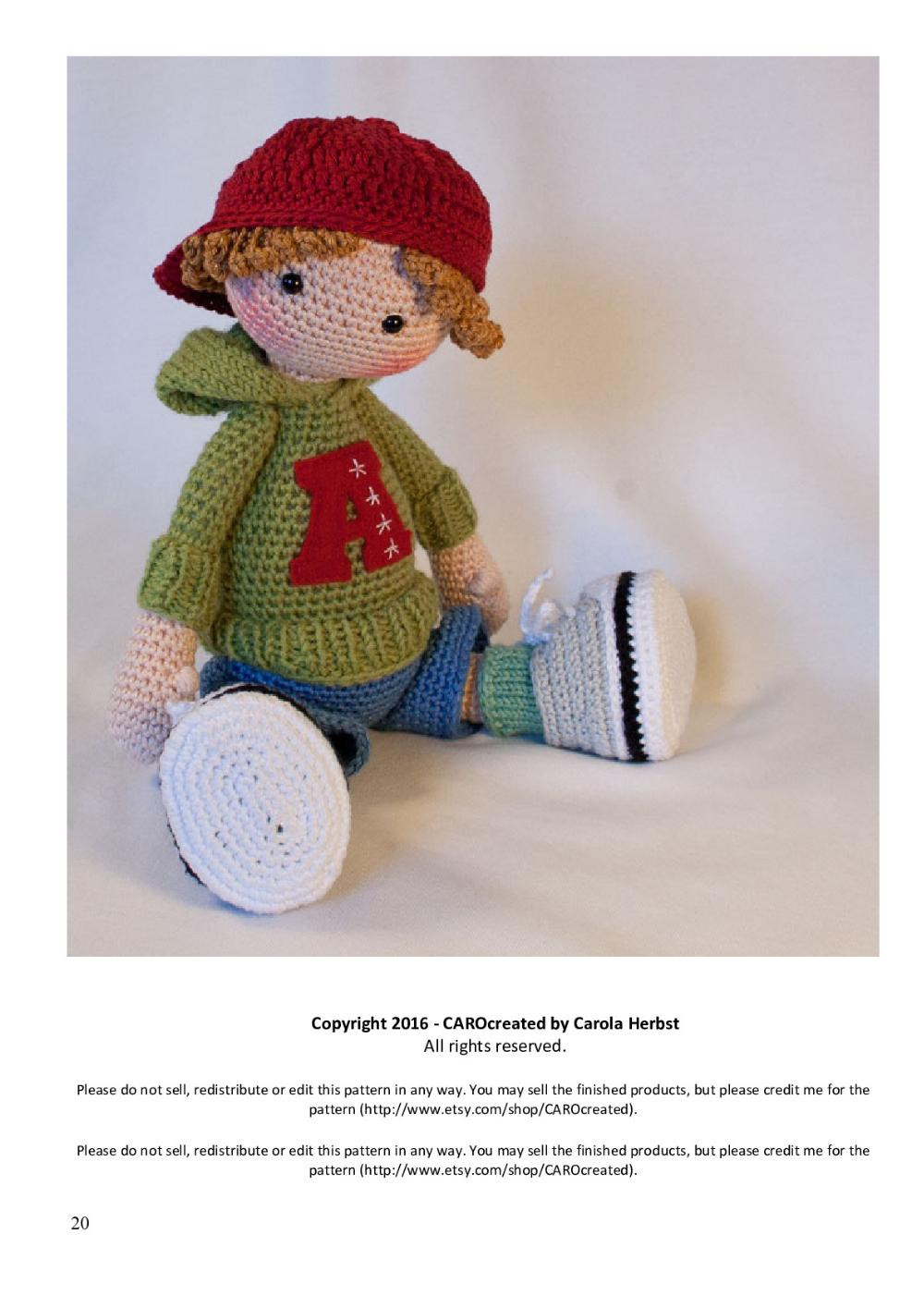 CROCHET DOLL JOSH PATTERN