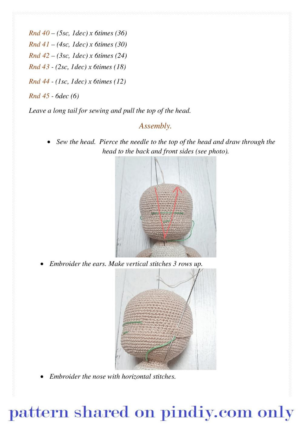 Crochet doll pattern