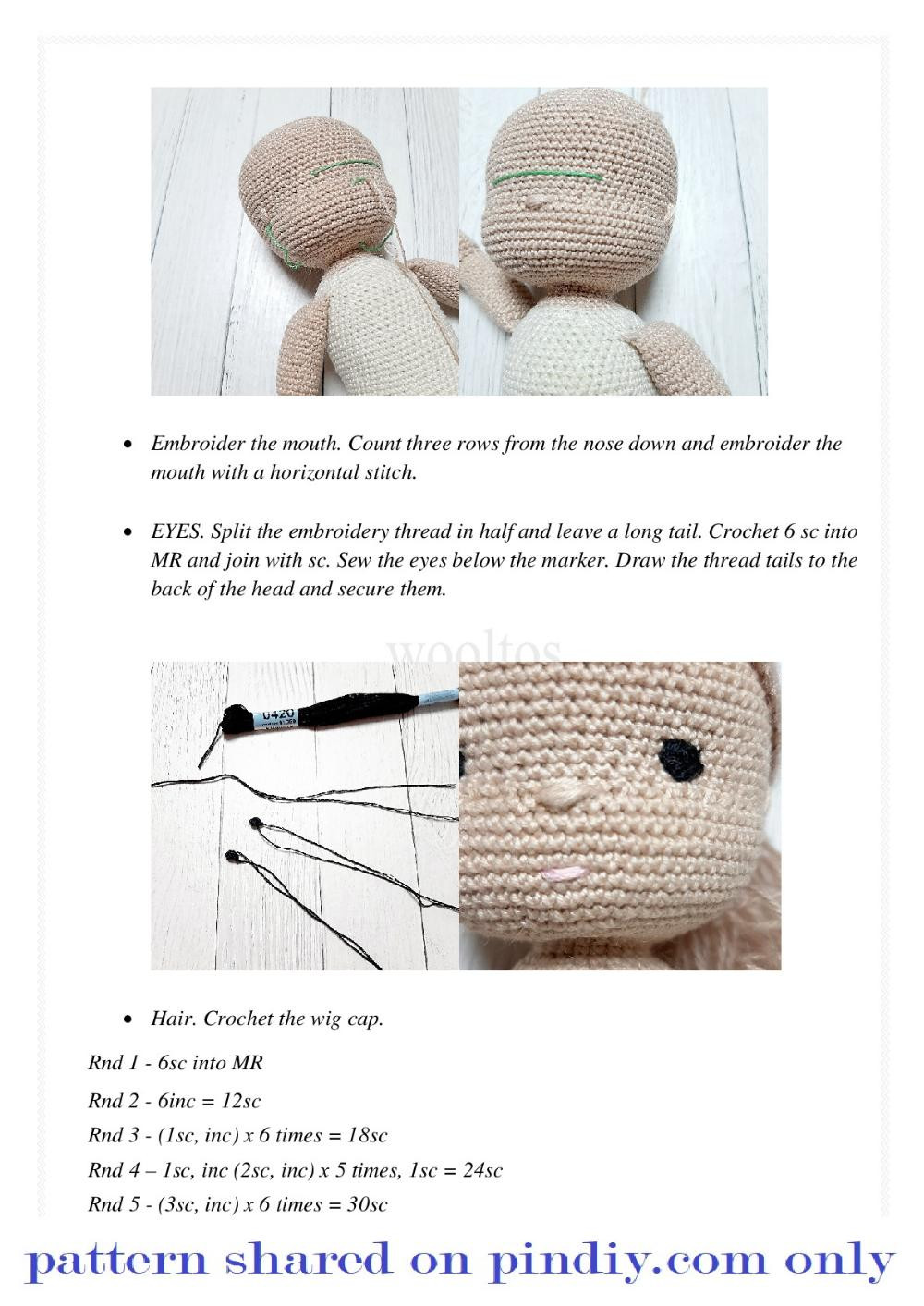 Crochet doll pattern