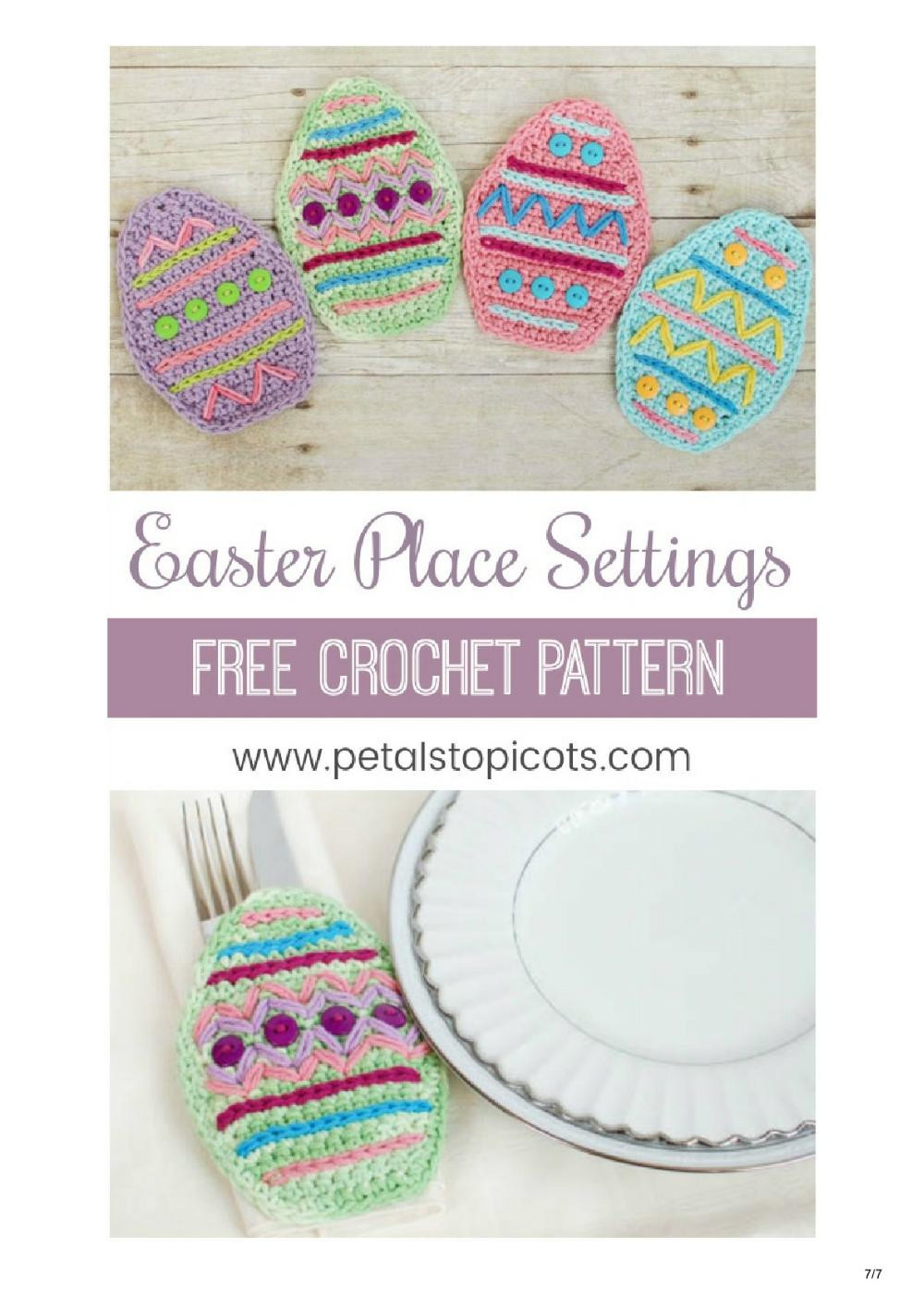 Crochet Easter Place Setting Pattern