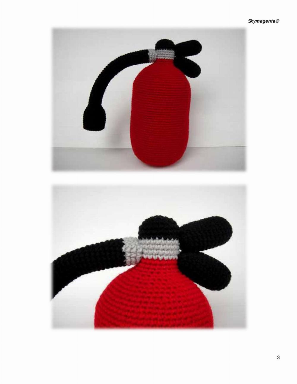 Crochet Fire Extinguisher Pattern