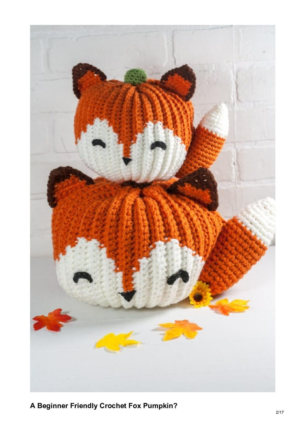 Crochet Fox Pumpkin – Free Pattern