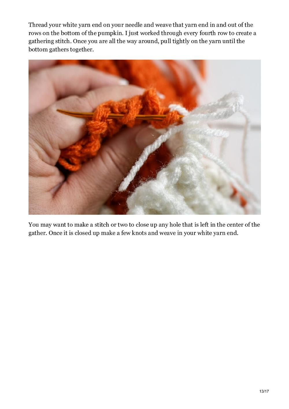 Crochet Fox Pumpkin – Free Pattern