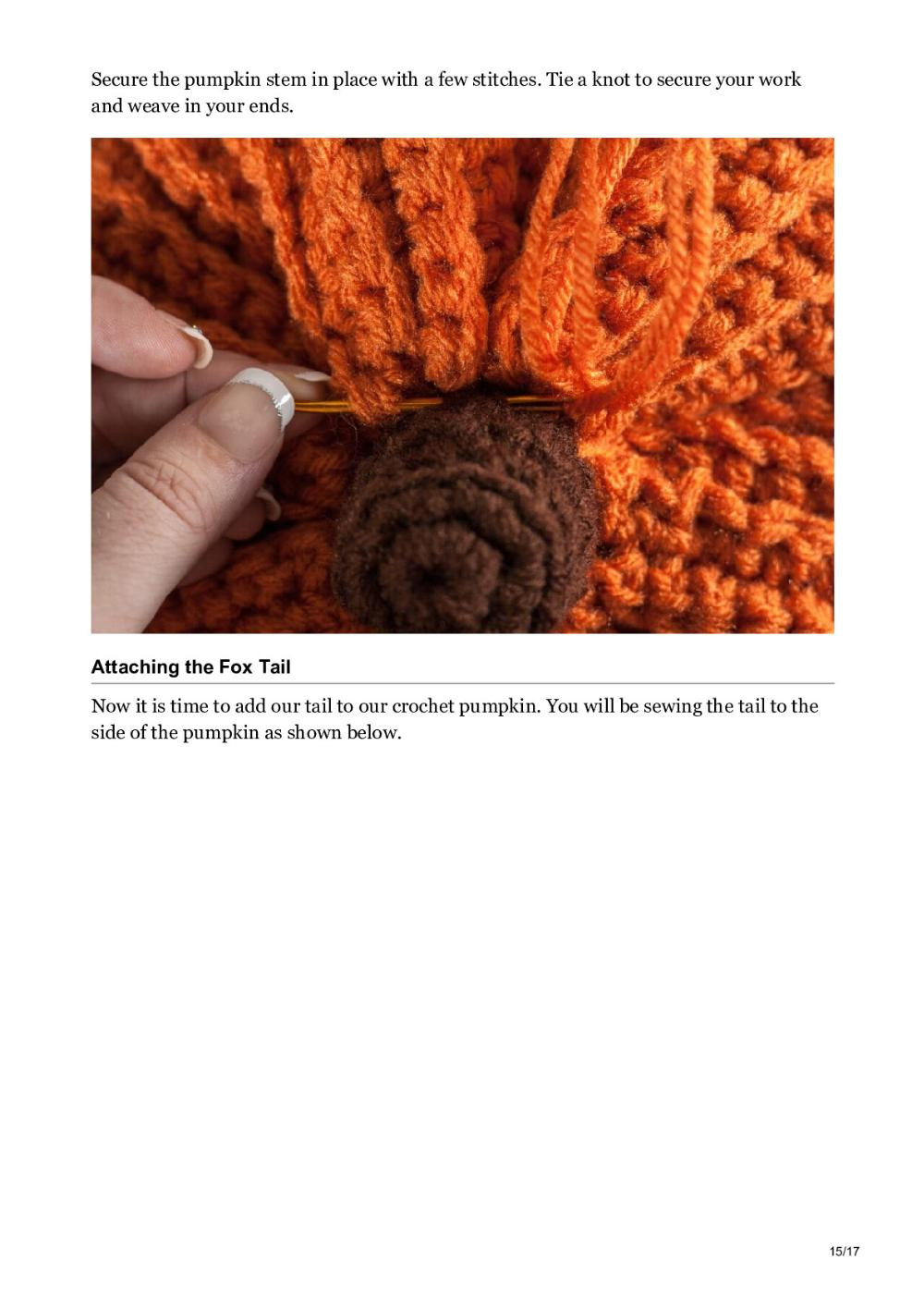 Crochet Fox Pumpkin – Free Pattern