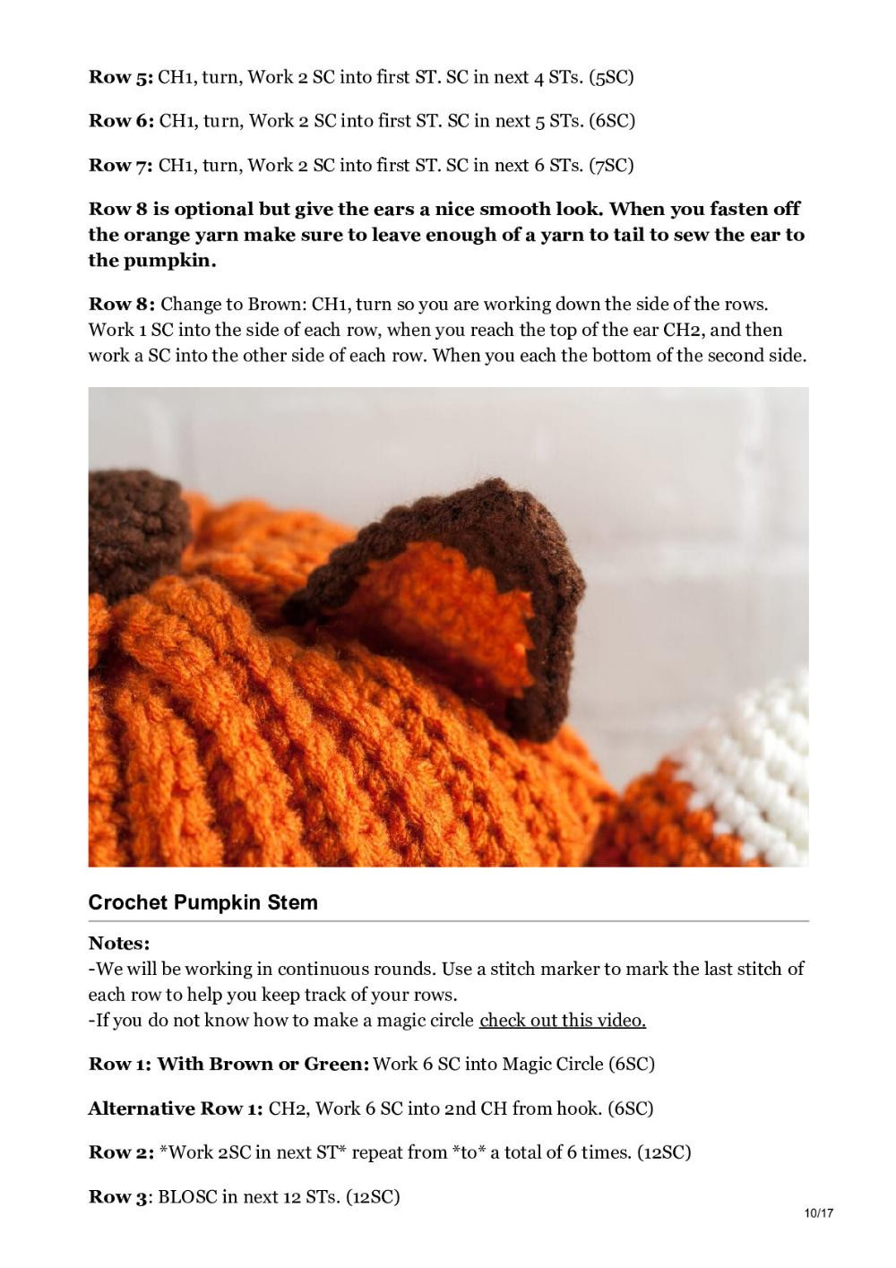 Crochet Fox Pumpkin – Free Pattern