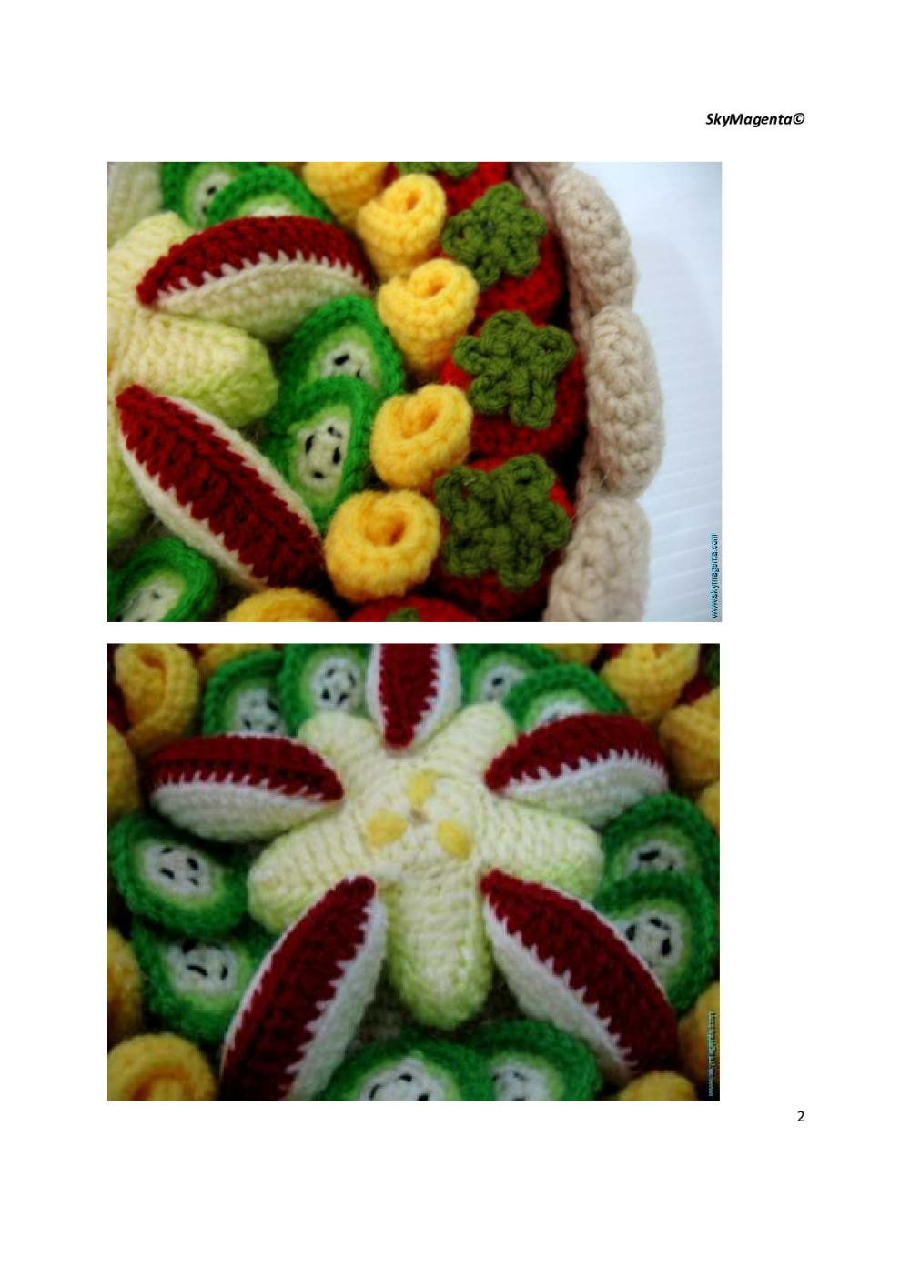 Crochet Fruit Pie Recipe