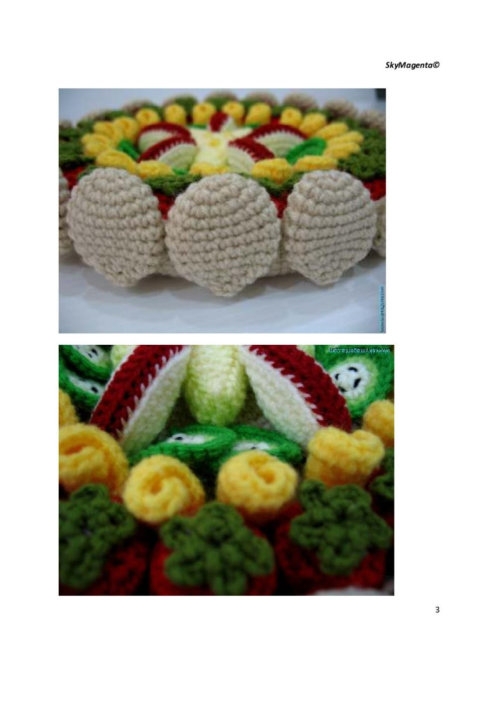 Crochet Fruit Pie Recipe