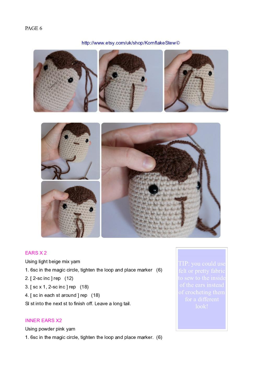 Crochet Monkey pattern