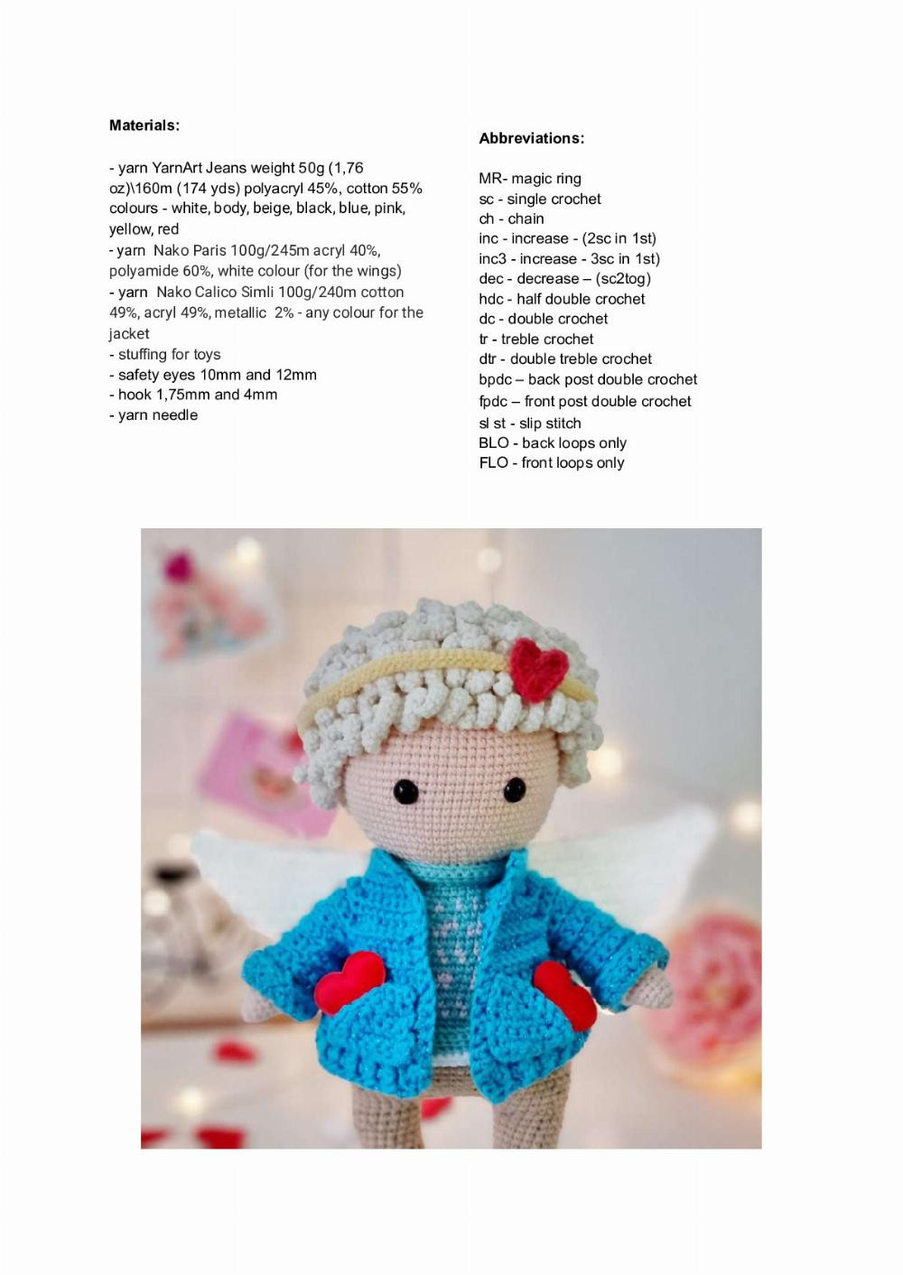 Crochet pattern “Angel doll”