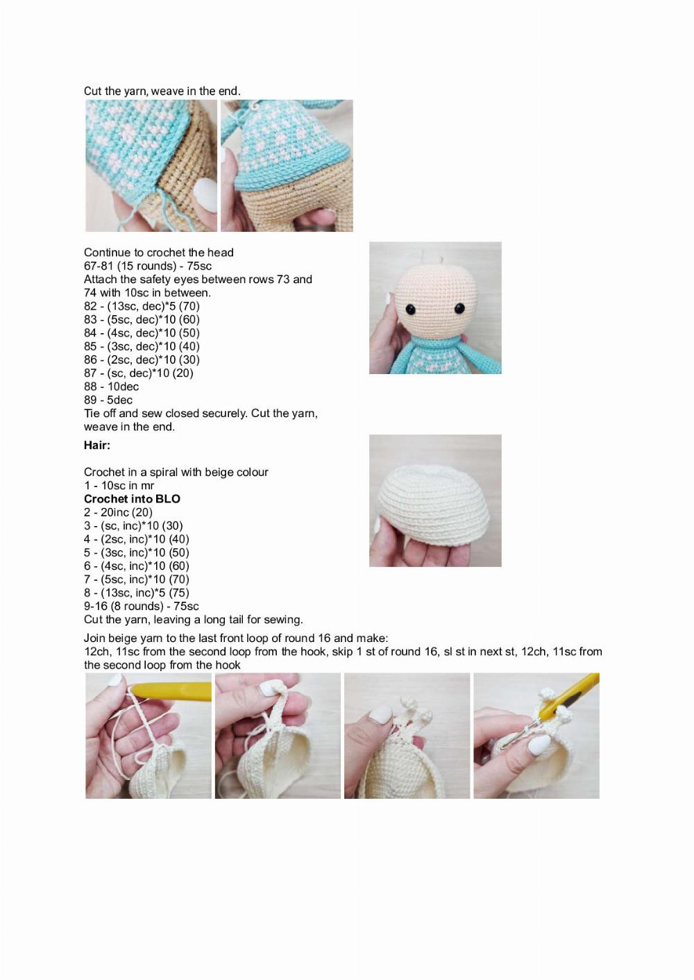 Crochet pattern “Angel doll”