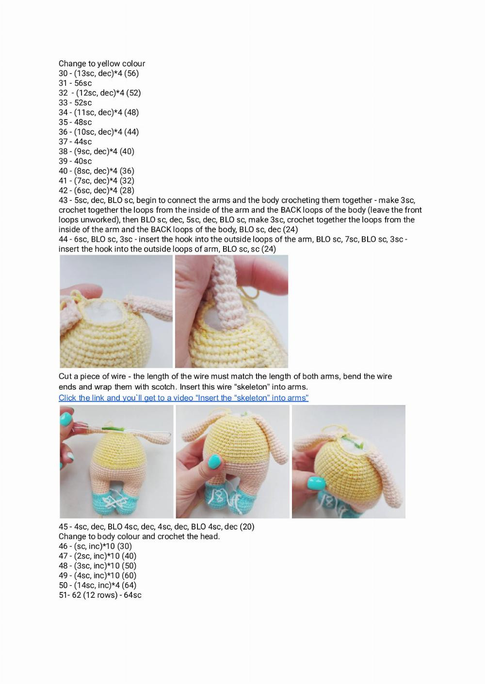 Crochet pattern “Baby giraffe”