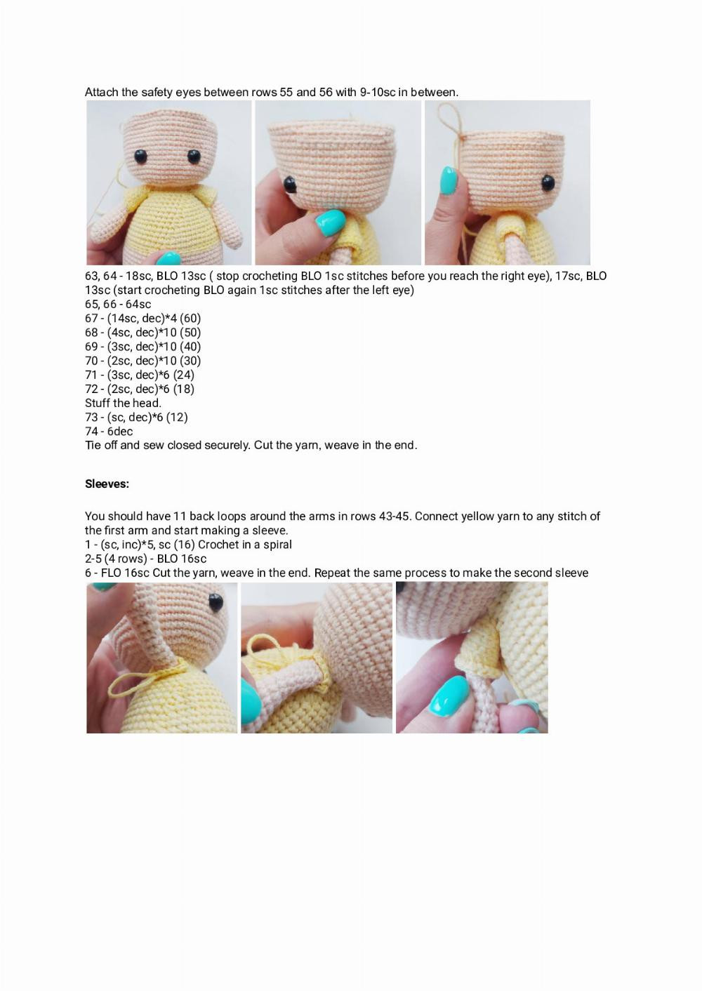 Crochet pattern “Baby giraffe”