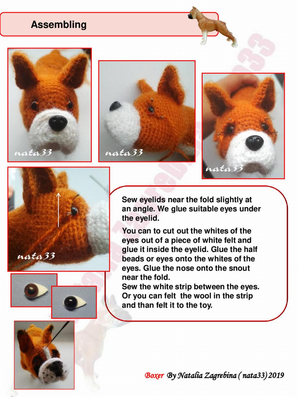 Crochet Pattern Boxer dog