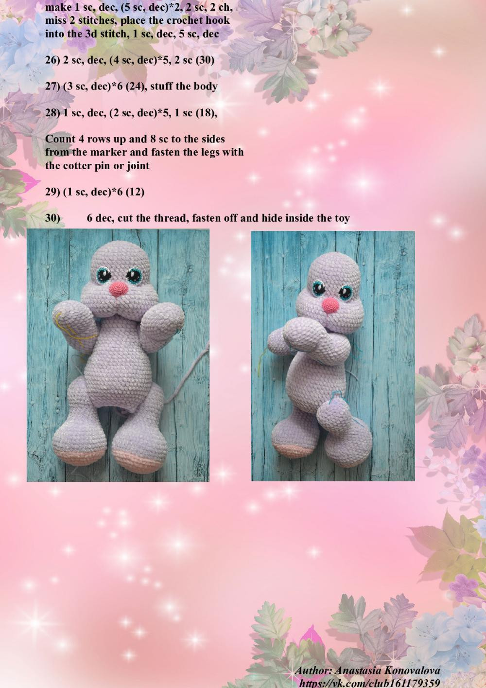 Crochet pattern «Bunny in a suit»