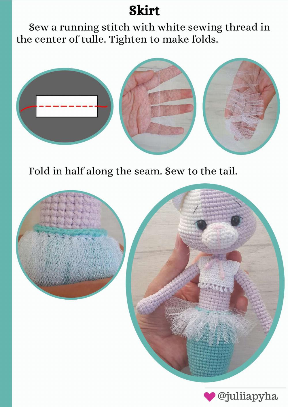 Crochet Pattern Cat Mermaid