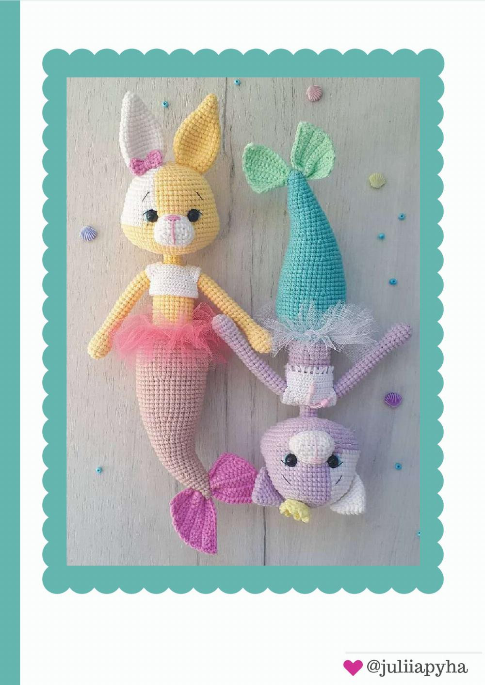 Crochet Pattern Cat Mermaid