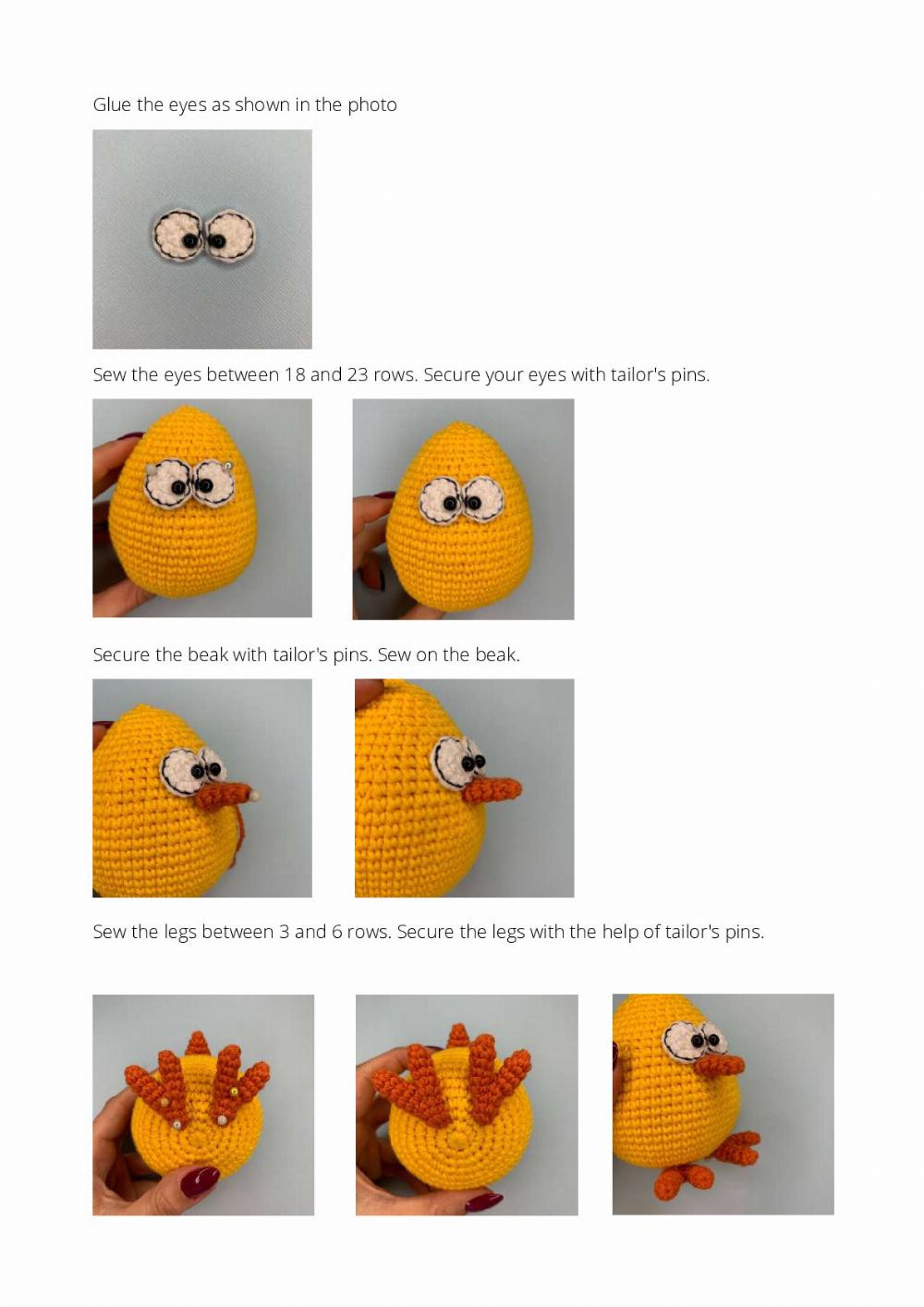 Crochet pattern Chick