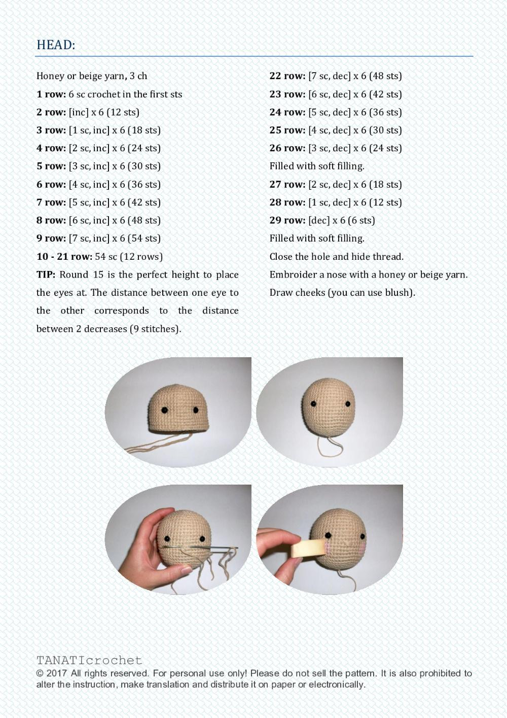 CROCHET PATTERN "DOLL-FOX"