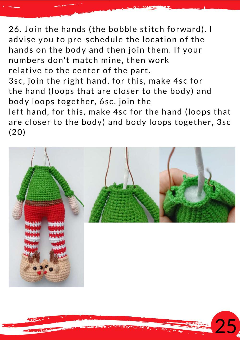 crochet pattern Doll - Reindeer