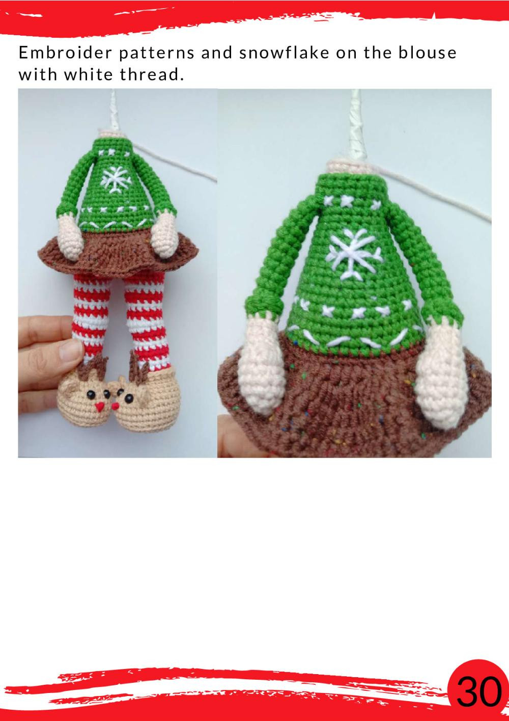 crochet pattern Doll - Reindeer