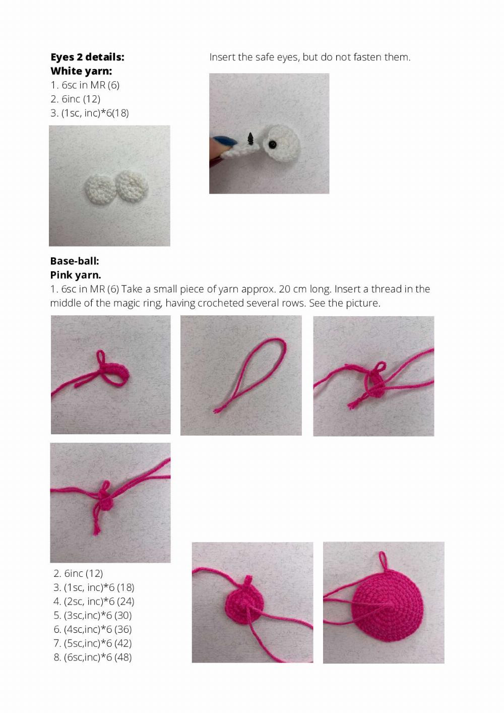 Crochet pattern "Flamingo ornament"