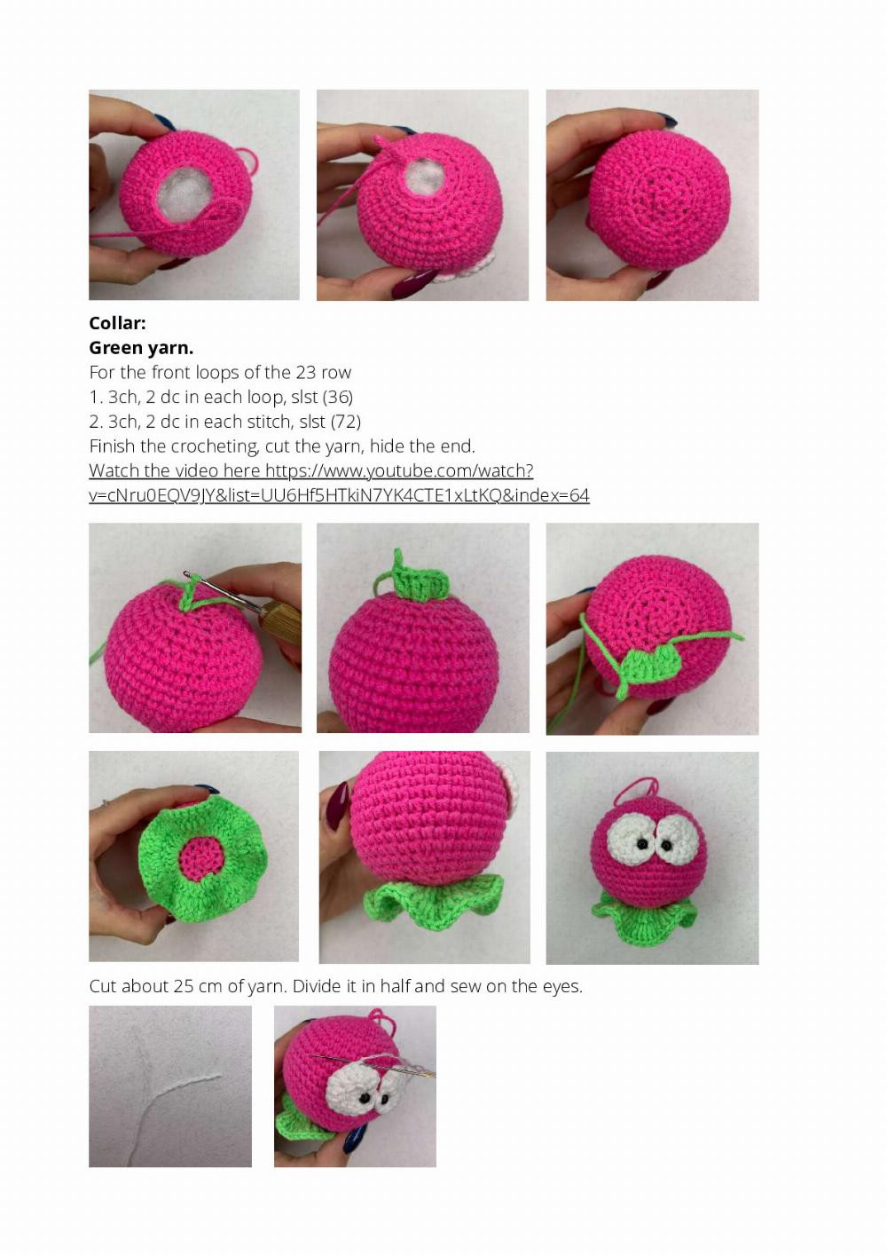 Crochet pattern "Flamingo ornament"