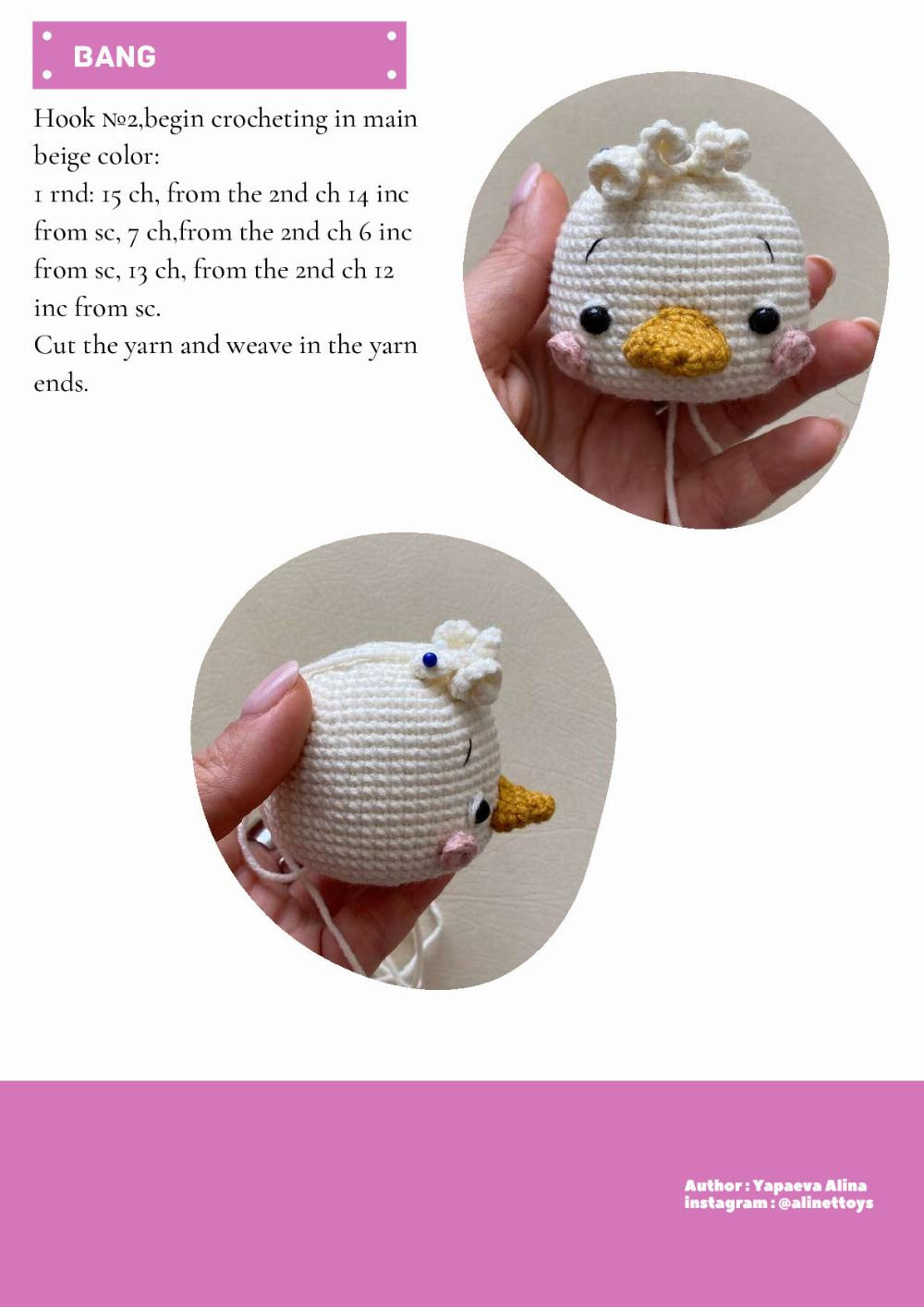 crochet pattern GOOSE CASSIE