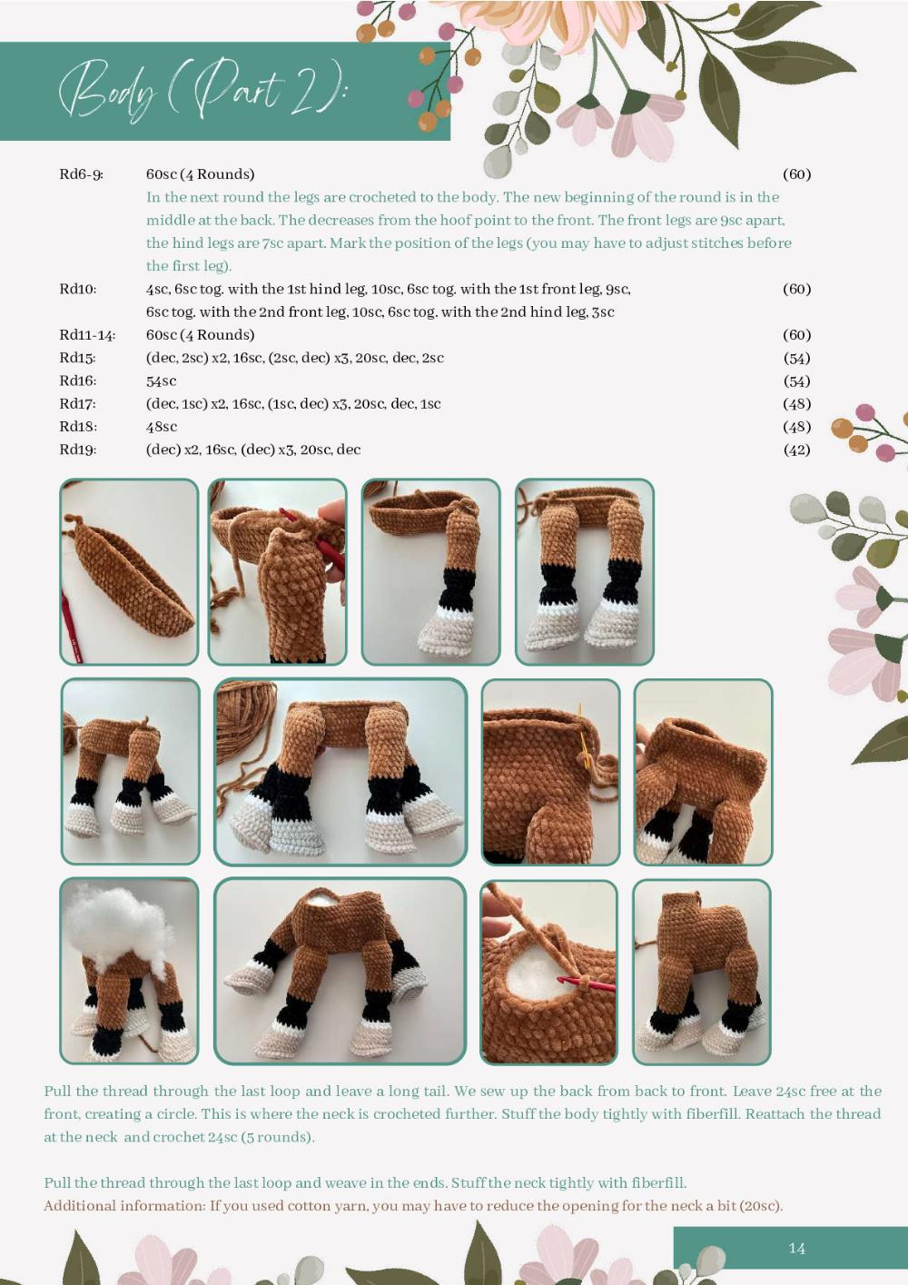 Crochet Pattern Horse / Foal Penelope & Hermes