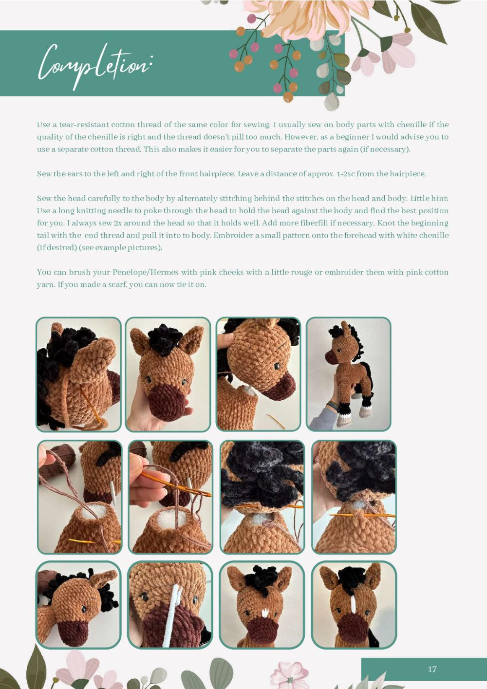 Crochet Pattern Horse / Foal Penelope & Hermes