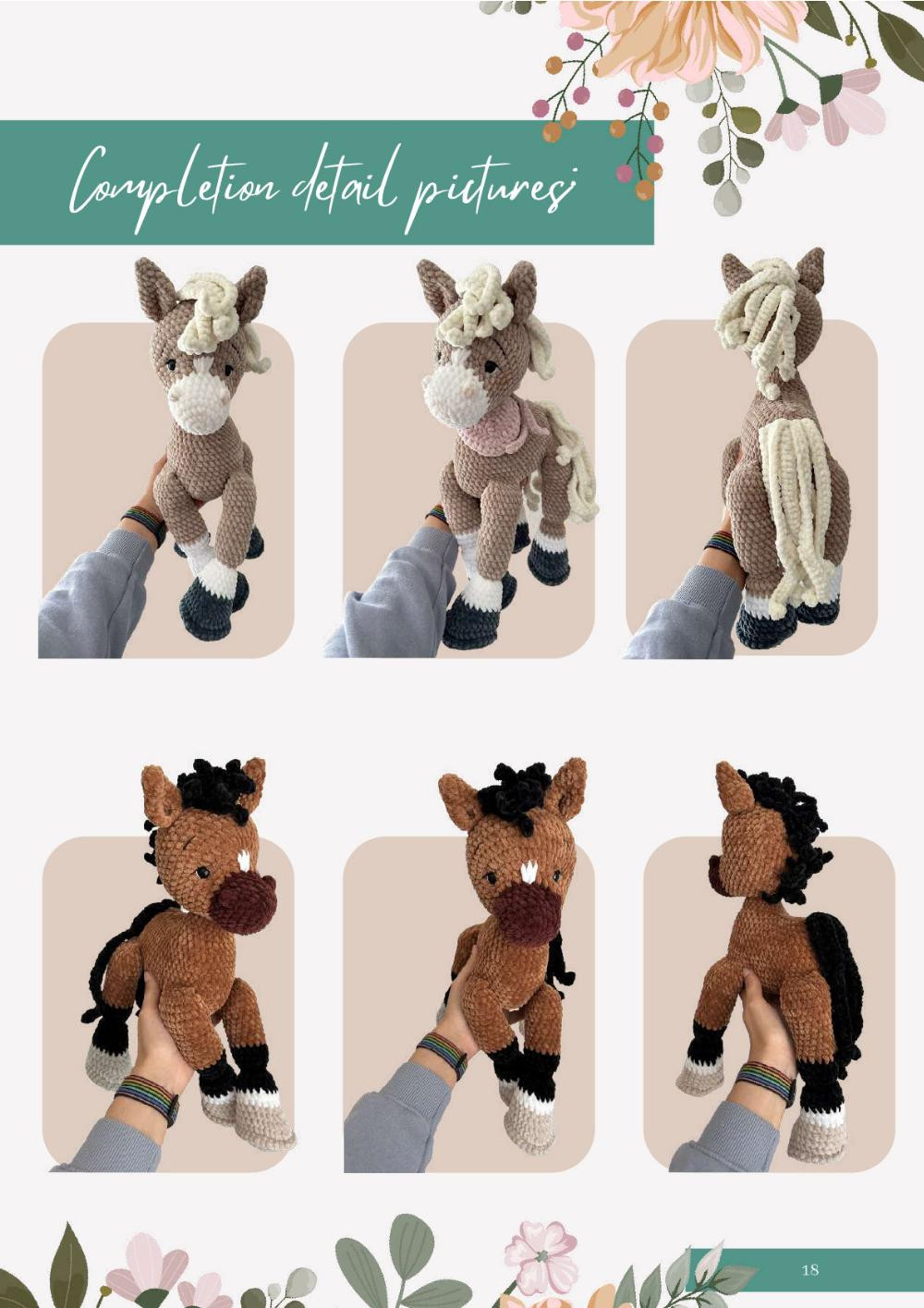 Crochet Pattern Horse / Foal Penelope & Hermes