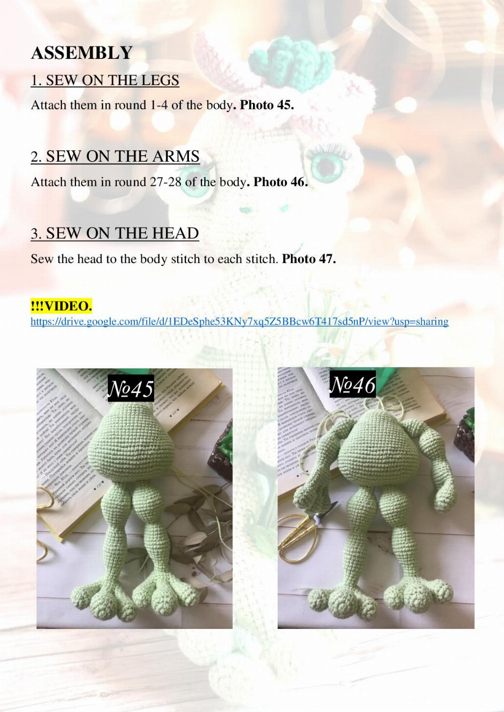 CROCHET PATTERN JABELLE the FROG