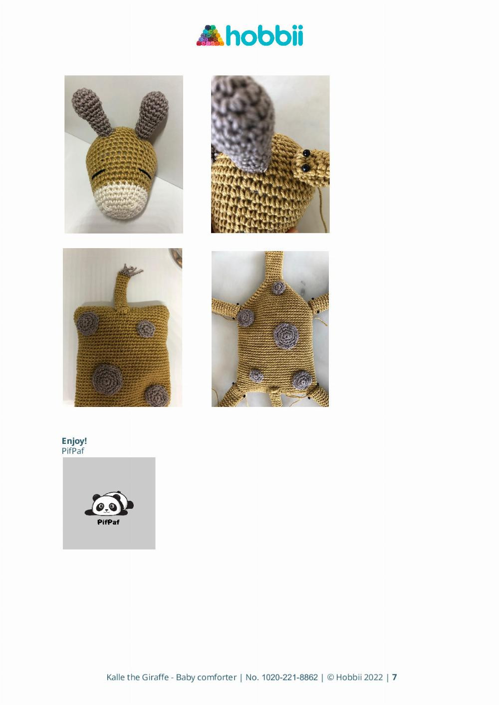 CROCHET PATTERN Kalle the Giraffe Baby